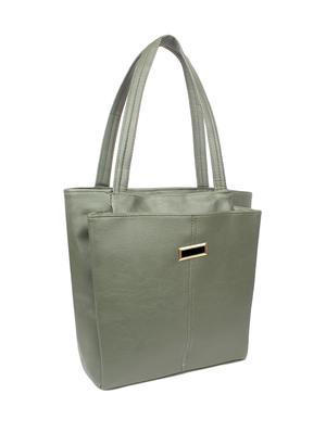 grey leatherette regular handbag - 16801095 - Standard Image - 4