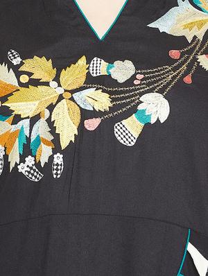 embroidered kurta palazzo set - 16803962 - Standard Image - 4