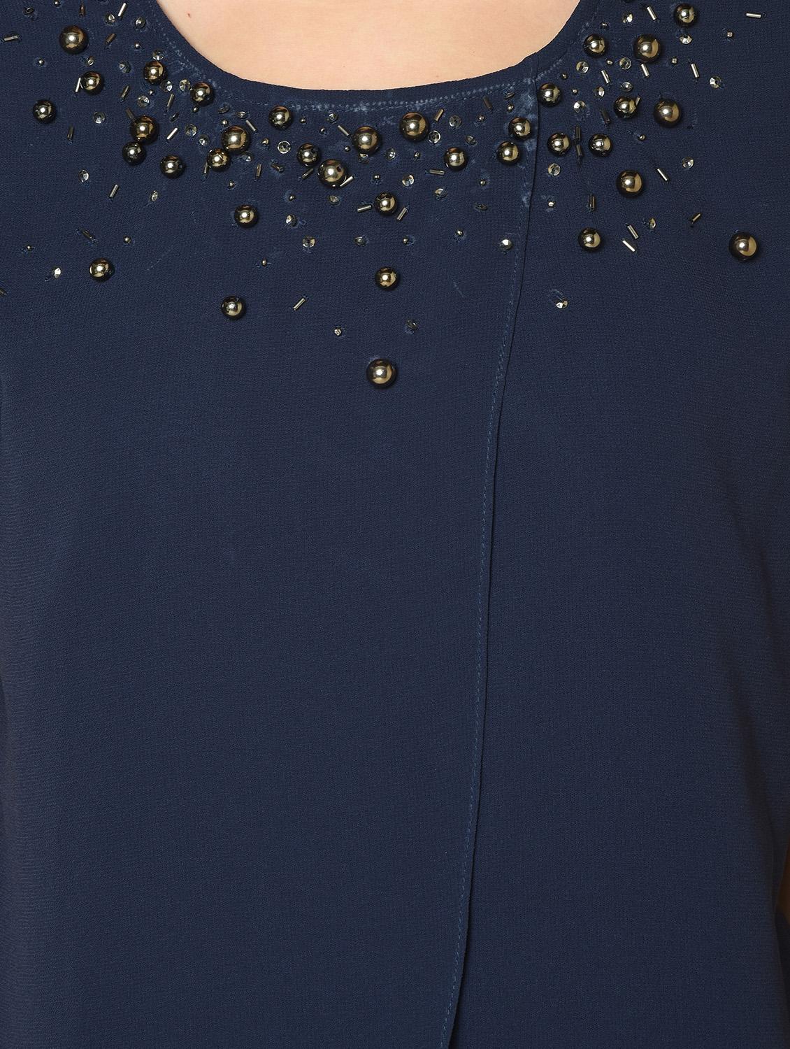 pearl embellished a-line dress - 16810970 - Zoom Image - 7