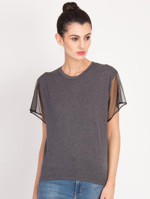sheer panel solid top - 16811156 - Standard Image - 1