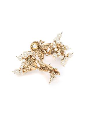 gold metal long necklace - 16811690 - Standard Image - 4