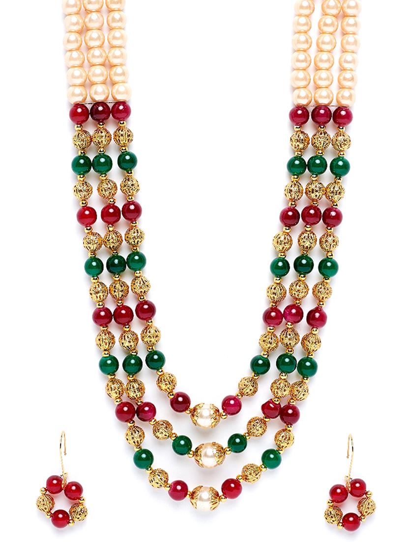 gold metal bridal necklace - 16811718 - Zoom Image - 4