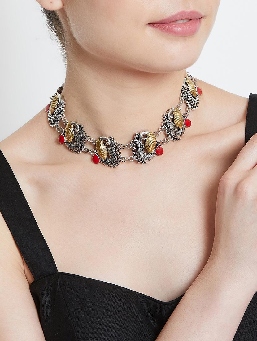 silver plated short necklace - 16811728 - Zoom Image - 4