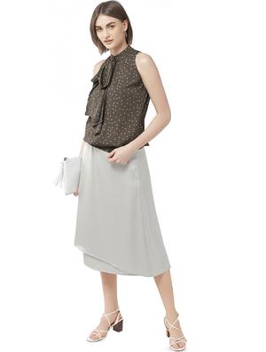tie up neck blouson top - 16813659 - Standard Image - 4