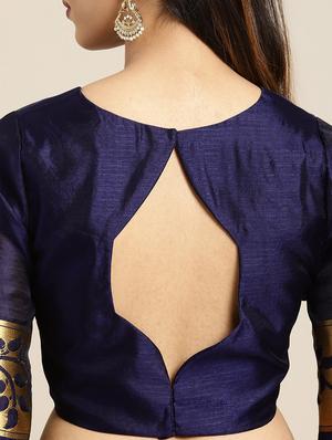 bordered kanjivaram saree with blouse - 16814266 - Standard Image - 4