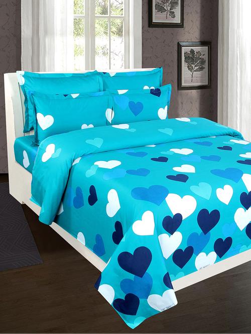 cotton double bedsheet with two matching pillow covers - 16815715 - Standard Image - 1