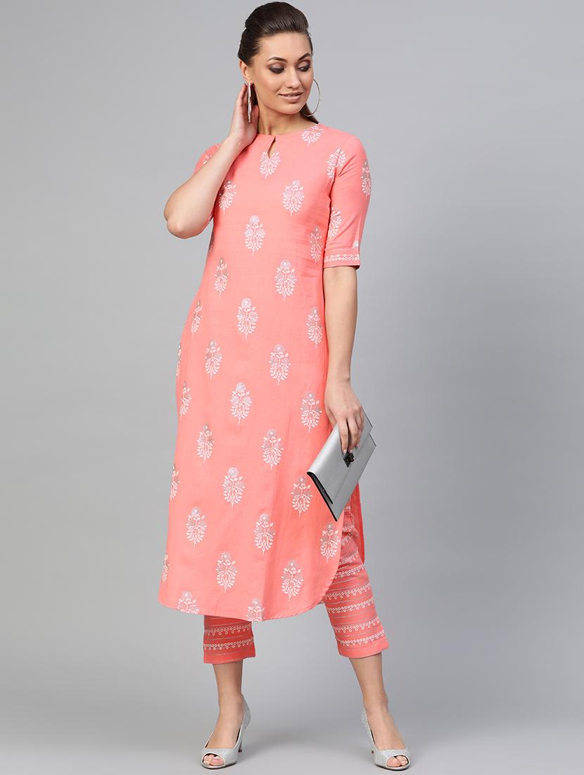 floral kurta pant set - 16816601 - Zoom Image - 4