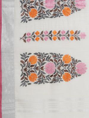 embroidered bhagalpuri saree with blouse - 16817976 - Standard Image - 4