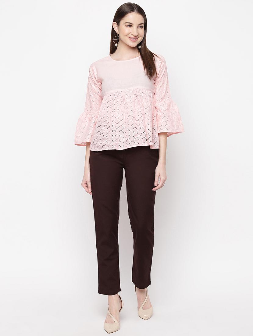 high rise flat front trouser - 16822214 - Zoom Image - 4