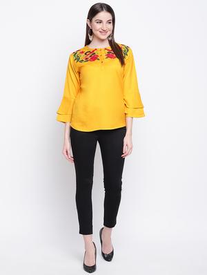 flute sleeves solid top - 16822304 - Standard Image - 4