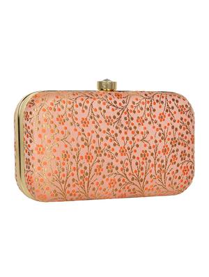 pink silk box clutch - 16828265 - Standard Image - 4