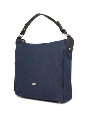 blue leatherette (pu) hobo handbag - 16831458 - Standard Image - 4