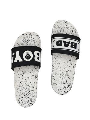 white rubber slip on flip flops - 16833066 - Standard Image - 4