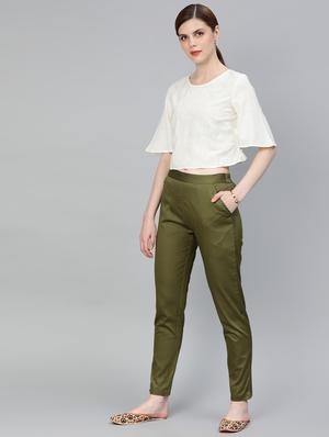 high rise flat front trouser - 16833309 - Standard Image - 4