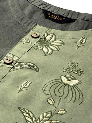 floral straight kurta - 16834151 - Standard Image - 4