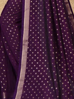 self design saree with blouse - 16834237 - Standard Image - 4