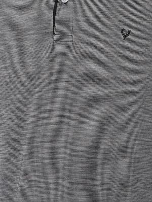 grey self design polo t-shirt - 16836508 - Standard Image - 4