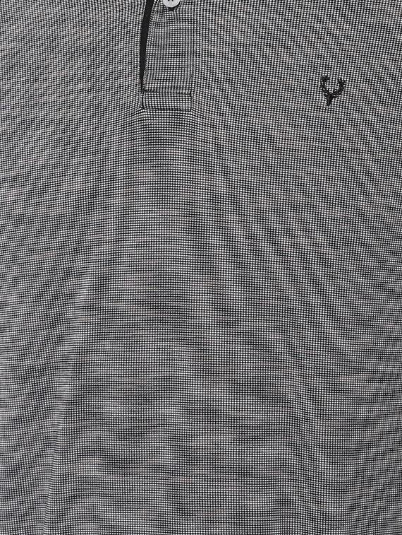 grey self design polo t-shirt - 16836508 - Zoom Image - 4