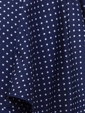 bell sleeved polka dot maxi dress - 16836673 - Standard Image - 4