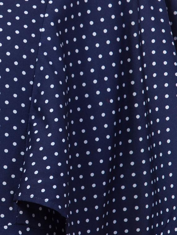 bell sleeved polka dot maxi dress - 16836673 - Zoom Image - 4