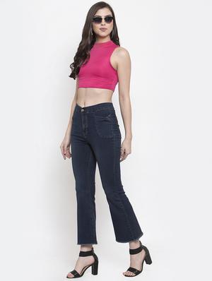 high rise boot cut jeans - 16837894 - Standard Image - 4