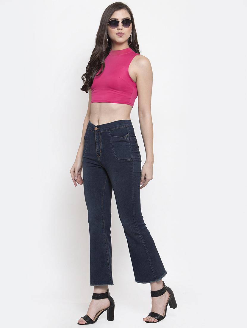 high rise boot cut jeans - 16837894 - Zoom Image - 4