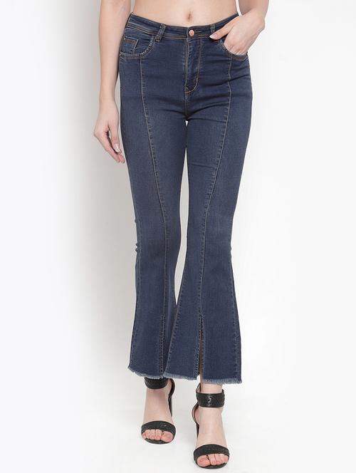 front vent boot cut jeans - 16837899 - Standard Image - 1