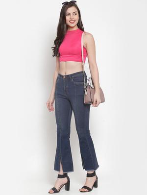 front vent boot cut jeans - 16837899 - Standard Image - 4