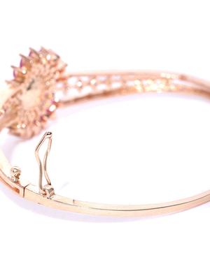 pink brass bangle bracelet - 16840454 - Standard Image - 4