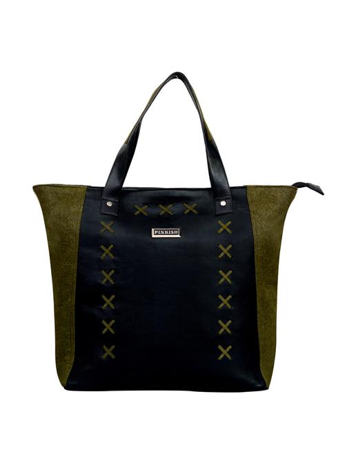 black leatherette regular handbag - 16842058 - Very Small Image - 1