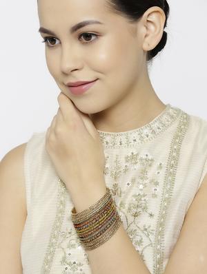 multi colored brass bangle - 16842759 - Standard Image - 4