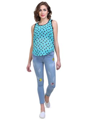 quirky patch distressed jeans - 16847305 - Standard Image - 4