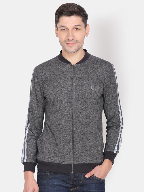 grey taped casual jacket - 16848011 - Standard Image - 1