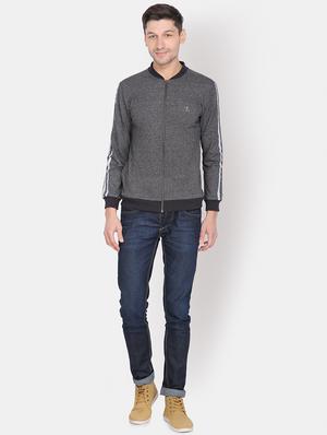 grey taped casual jacket - 16848011 - Standard Image - 4
