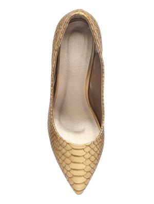 gold slip on wedges - 16848935 - Standard Image - 4