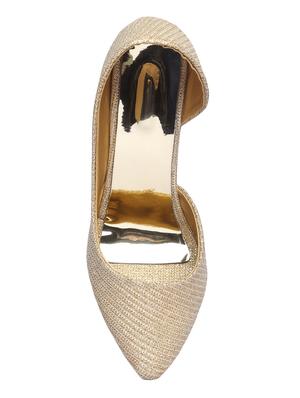 gold slip on pumps - 16849020 - Standard Image - 4