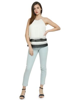 halter neck layered top - 16850280 - Standard Image - 4