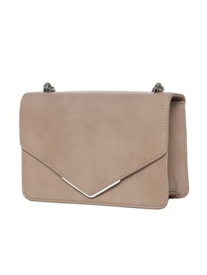 beige leatherette regular sling bag - 16850554 - Standard Image - 4