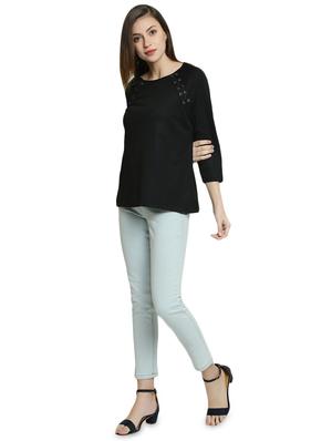 lace up raglan sleeved top - 16852451 - Standard Image - 4