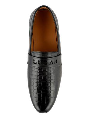 black leatherette slipons - 16852886 - Standard Image - 4