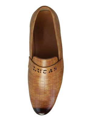 tan leatherette slipons - 16852889 - Standard Image - 4