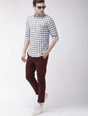 red solid chinos - 16855355 - Standard Image - 4