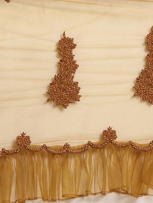 tonal embroidered saree with blouse - 16856971 - Standard Image - 4