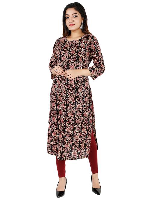printed straight kurta - 16858150 - Standard Image - 1