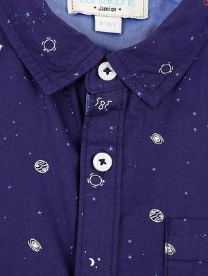navy blue cotton shirt - 16858768 - Standard Image - 4