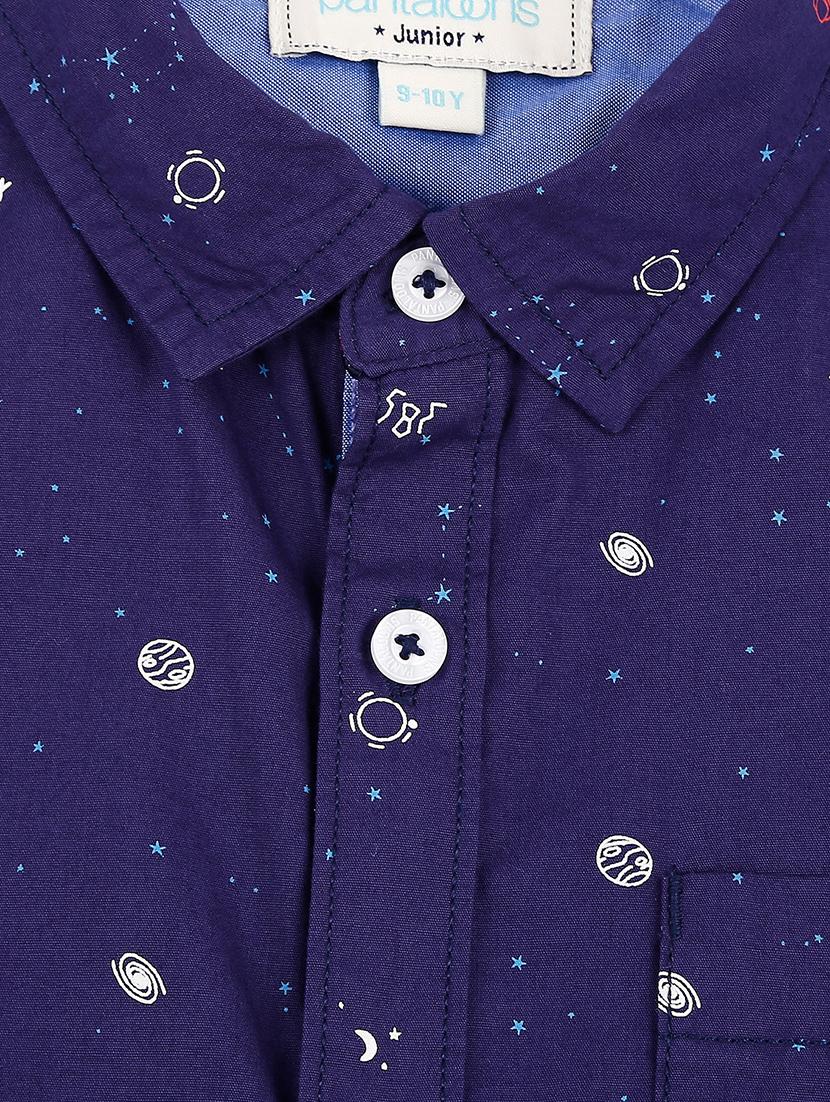 navy blue cotton shirt - 16858768 - Zoom Image - 4
