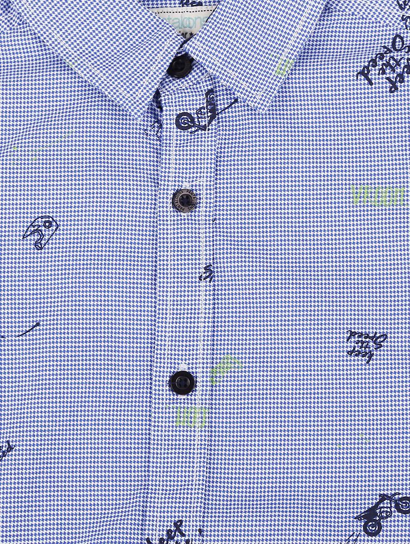 light blue cotton shirt - 16858784 - Zoom Image - 4