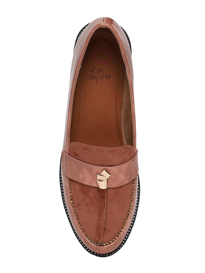 pink slip on loafers - 16861629 - Zoom Image - 4