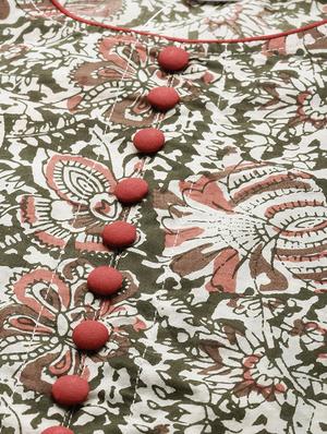 kalamkari flared urta - 16861680 - Standard Image - 4