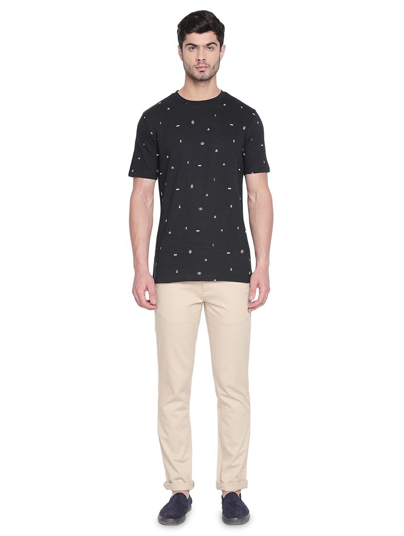 beige solid chinos - 16861738 - Zoom Image - 4